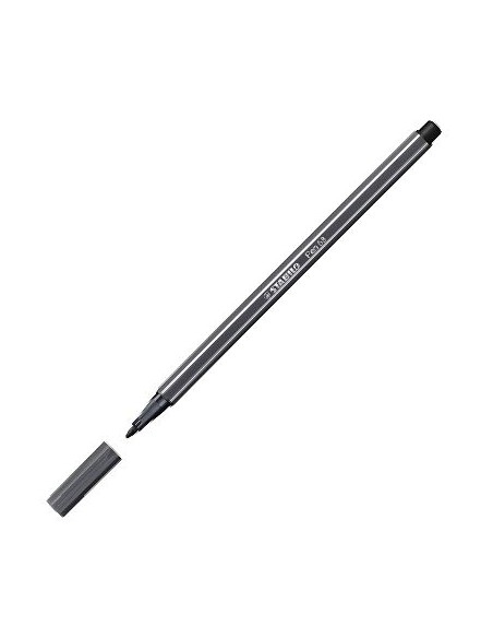 C 10 ROTULADOR STABILO PEN 68 GRIS INTENSO Nº97 PUNTA 10MM